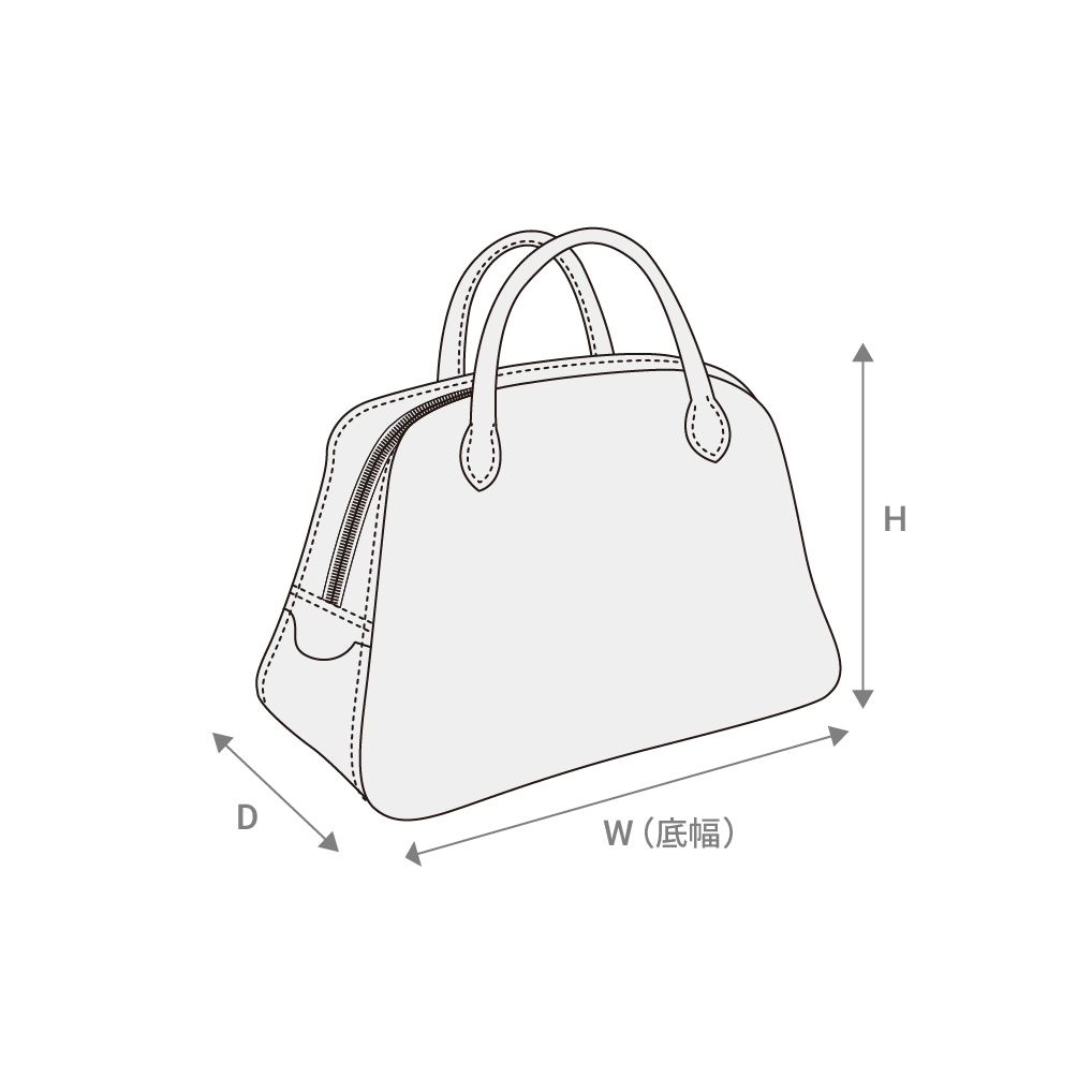 MAISON CANAU SHRINK ROUND-BOSTON(M) - ハンドバッグ